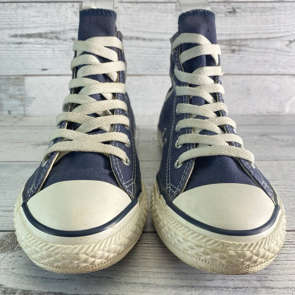 Converse Sneakers Youth 3 Blue Canvas High Top Kids Shoes Chuck Taylor All Star